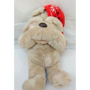 Vtg Common Wealth Target 1984 Kris Krinkles Dog Plush Shar Pei Christmas